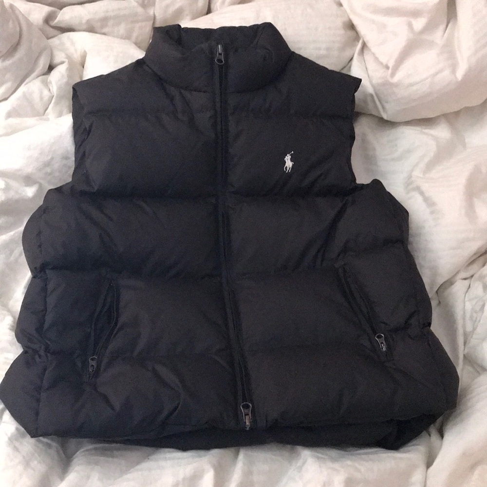 Black polo vest